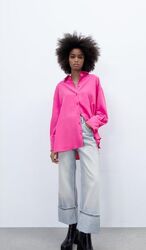 Сорочка оверсайз Zara p M,
