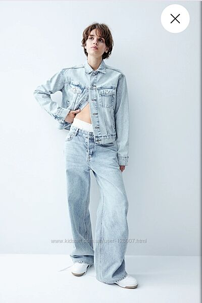 Широкі джинси H&M p L- XL