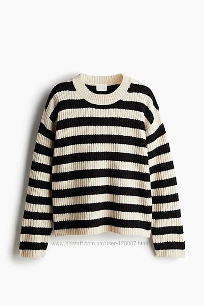 Светр оверсайз в смужку H&M p M