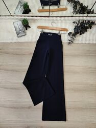 Трикотажні широкі штани рубчик H&M p XS