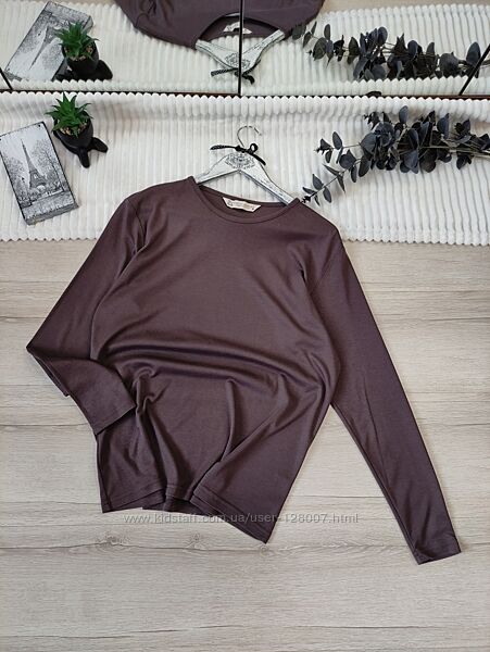 Шоколадний лонгслів Spirit of the Andes p M з особливої піма бавовни