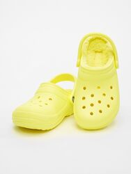 Crocs. Оригинал. Утепленные неоновые кроксы с мехом боргом.