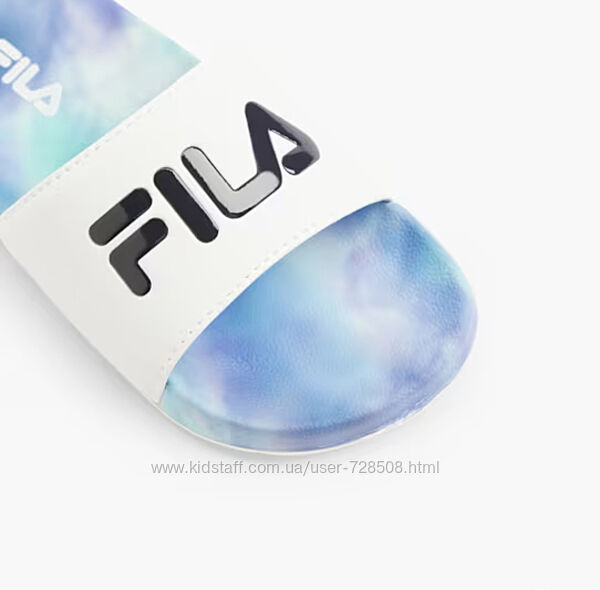 Fila. Оригинал. Шлепанцы в ярком миксе палитры тай дай.