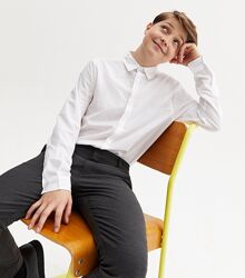 George. Англия. Белая рубашка slim fit с длинным рукавом. Возраст 11-12 лет.