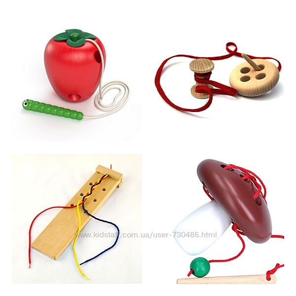Деревянные шнуровки шнуровка Фрукты, Пуговица, Кед. В наличии.