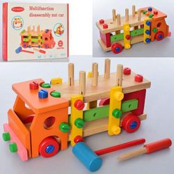 Деревянная машинка конструктор разборная. В наличии.