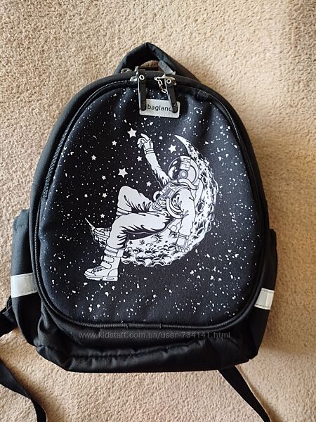 Рюкзак шкільний Bagland Butterfly Spaceman чорний
