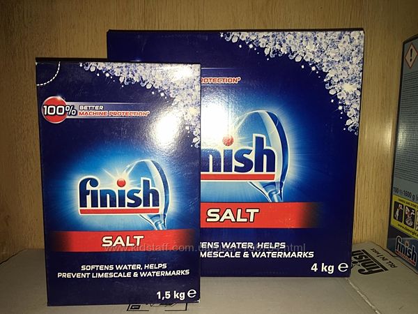 Сіль Соль Finish для посудомиючої машини 1,5 кг та 4кг 