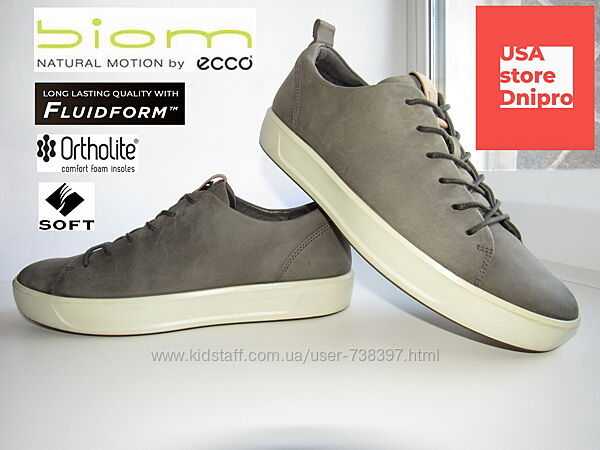 Кроссовки, кеды, сникеры Ecco Biom Soft 8 M Dark Shadow р. 43 28см