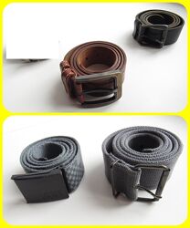 Ремни пояса кожаные и текстильные