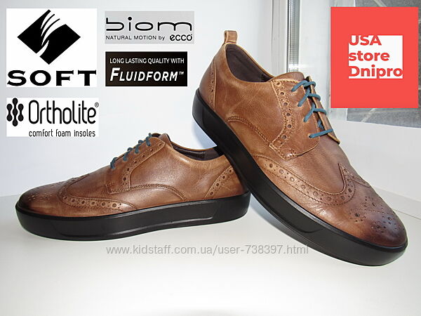 Кроссовки, броги гибриды Ecco Biom Soft 9 M Distressed р. 44 28.5см