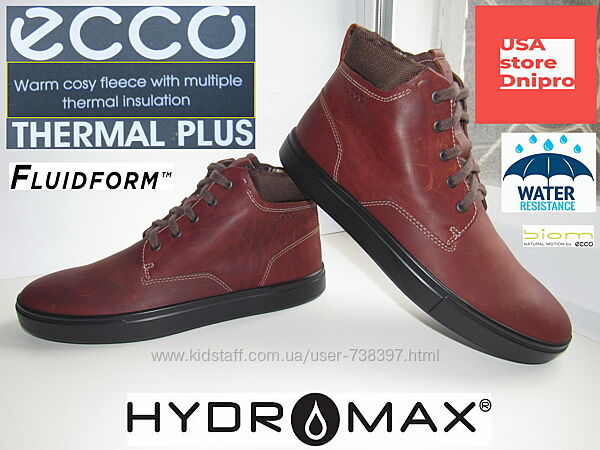 Ботинки зима мембранные Ecco Kyle Hi-Top Hydromax Winter р. 43 28см