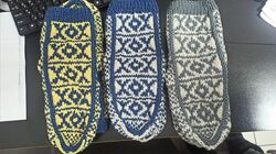 Вязаные носки, ручная работа, очень оригинальные