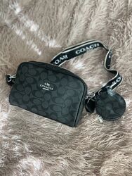 Coach сумка кроссбоди с широким ремнем
