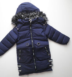 Зимнее пальто для мальчика 128-134р