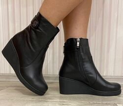 Распродажа зимние женские сапоги кожа размер 37.