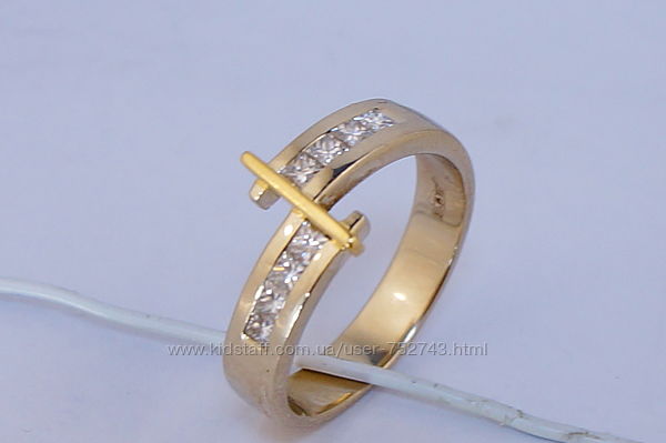 Золотое кольцо 750 с бриллиантами 0, 28 карат