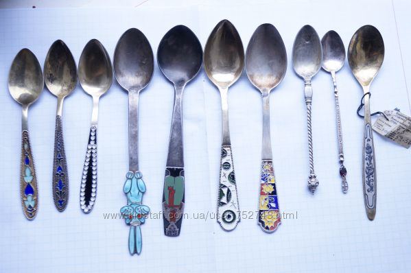 Ложки, вилки серебро 