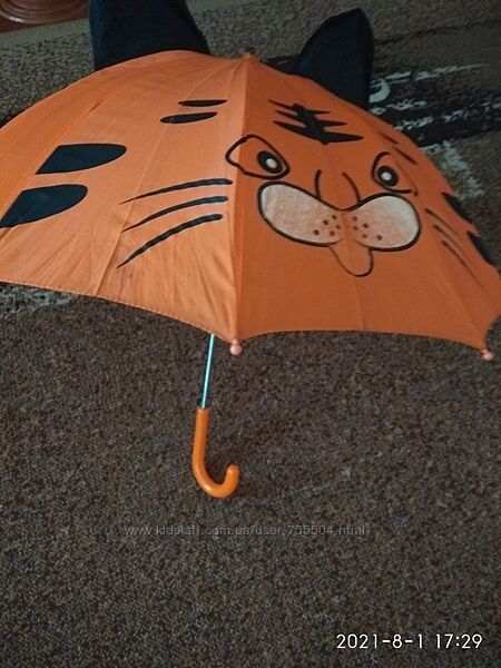 детский зонт тигрёнок