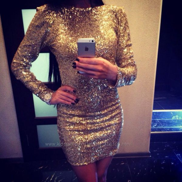 Платья с паеток 