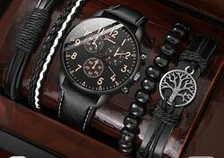 Чоловічий годиник та браслети