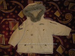 Пальто, теплая  осенне-зимняя куртка  74-92 см, 98 см