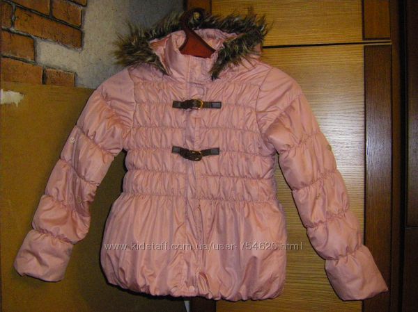 Розовая курточка, двухсторонние осенние куртки-ветровки-дождевики р. 140