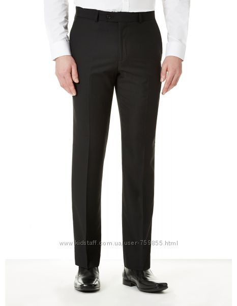 Новые с биркой стильные мужские черные брюки George размер 36 L