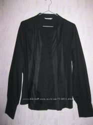 Новая черная  блуза George стреч коттон размер 20 UK наш 54