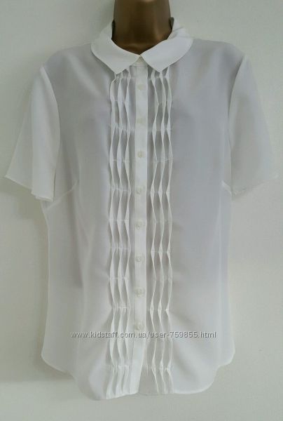 Новая с биркой белая блуза BM Collection Коллекция 2016 размер 20 UK наш 54