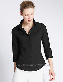 Новая черная блуза M&S COLLECTION размер 20 UK наш 54