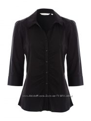 Новая с биркой черная блуза Peacock с рукавом 34 размер 20 UK
