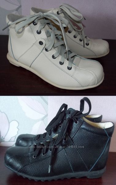 Черные и белые ботинки на шнурках Соmfort в размерах. Новые