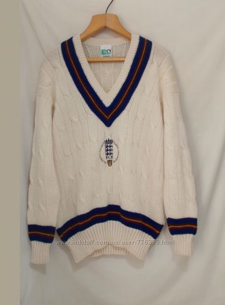 Новый пуловер для крикета толстая шерсть ваниль Jasper 52-54р