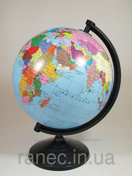 Глобус политический, диаметр от  110мм  