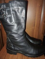 Чоботи р. 40, шкіряні