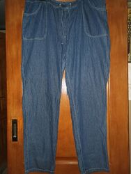 Штани джинсові, великий розмір.