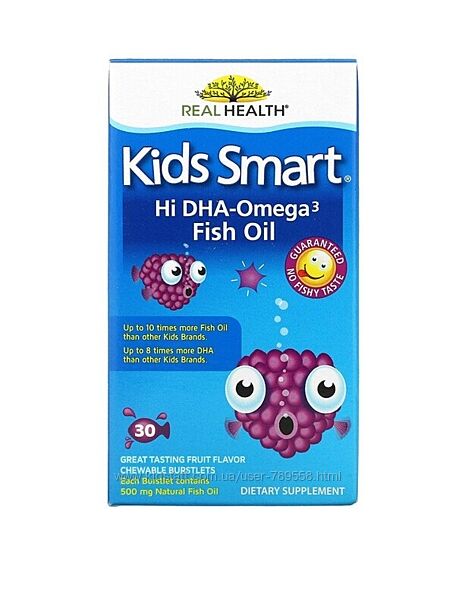  Омега-3 для детей Рыбий жир, Bioglan, 30 шт.