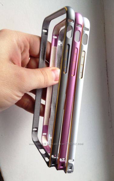 Бампер чехол алюминиевый 0, 8мм для iPhone 6, 6S