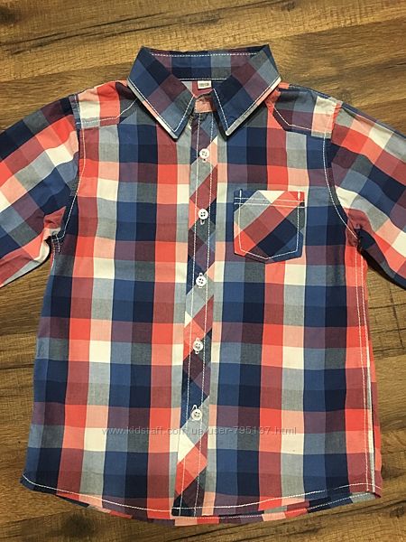 Рубашка для мальчика р.122-128, хлопок