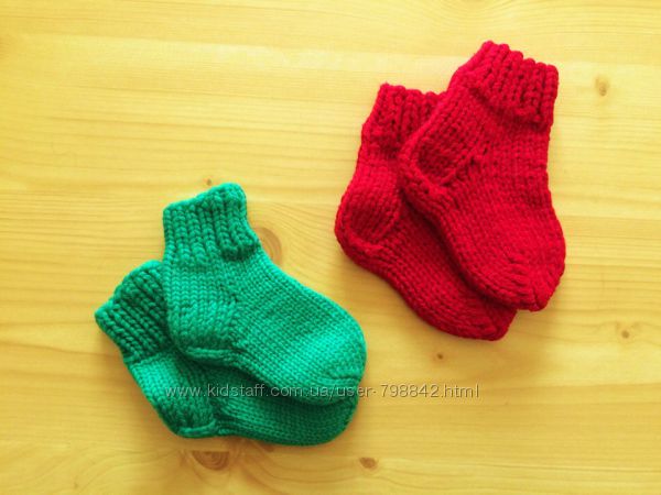 детские теплые вязанные носки