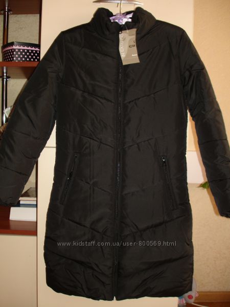 Пальто для девочки-подростка новое черное демисезонное размер XS 40-42
