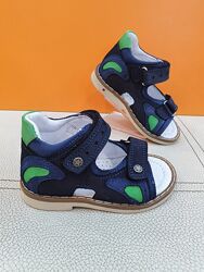 Кожаные сандалии Pinky 21-23р Ортопед 329-B