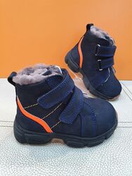 Кожаные зимние ботинки TopKids 22-25р 602-01