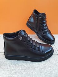Кожаные зимние ботинки KangFu 31-36р T593