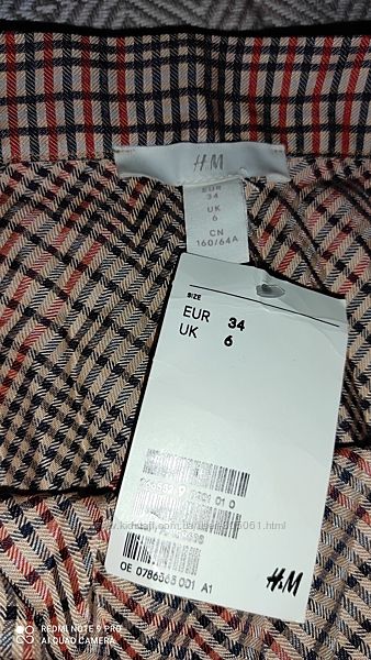 Новая юбка в плисировку H&M 34р