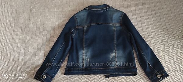 Джинсовый пиджак Zara на девочку 7 лет