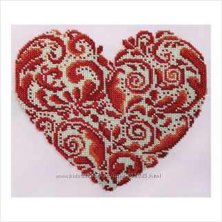 Кружевное сердце - Набор для вышивания бисером