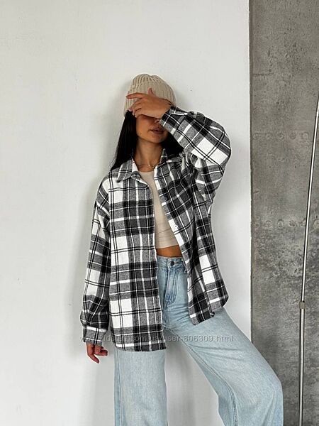 Тепла сорочка в клітинку