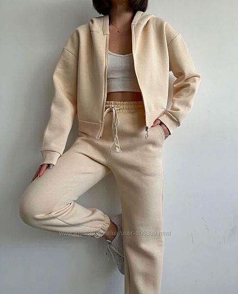 Спортивний костюм, трьохнитка на флісі 